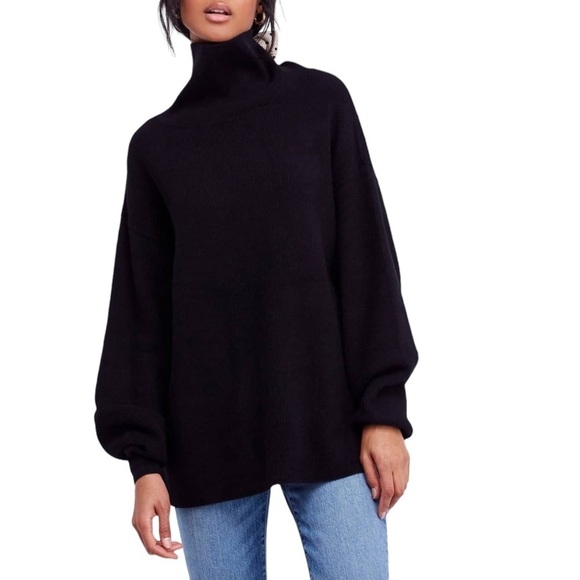 FREE PEOPLE Softly Structured Knit Tunic Sweater - Picture 1 of 11